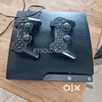 PS3 SLIM 500GB 2controller 30game install with box as new fixed price