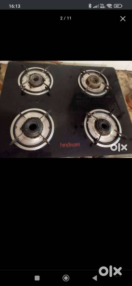 Samsung microwave in5k n Gas stove four burner in 2500 at Andheri West