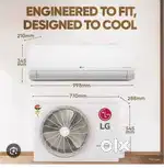 LG 1.5 Ton 3 Star Split AC (2025 Model) – Excellent Condition