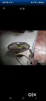 Coolar of galvanized sheet heavy duty and one usha wall fan