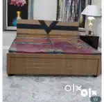 Bed Today only buy new double bed 3990, With box -6990/-