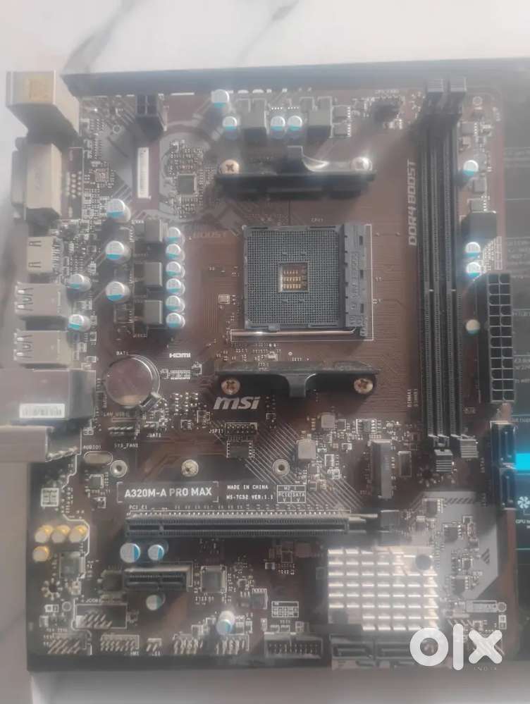 A320 motherboard Core i5 and core i3 processor ,psu ,cabinet, speaker