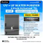 New Premium TRU-UF Water Purifier 5 Stages Filter with UV + UF