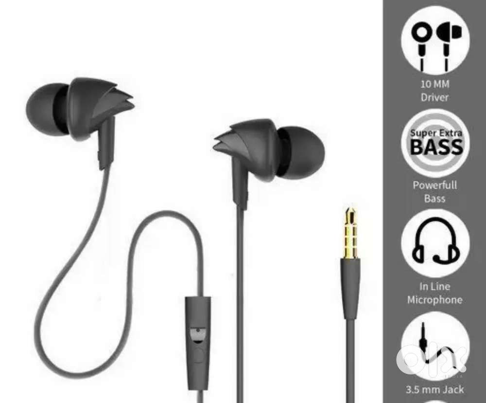 BoAt BassHeads 100 Earphones with Mic – Great Condition, Lightly Used