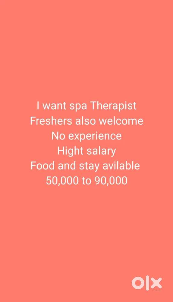 Female spa therapist wanted No experiance
