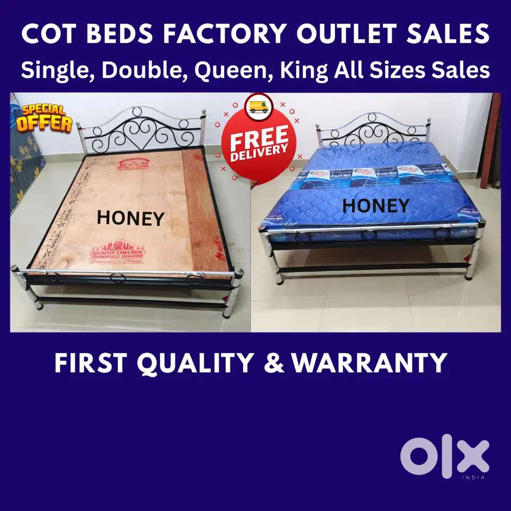 Steel Cot Bed Mattresses Sales - Bedroom Furniture, Factory outlet