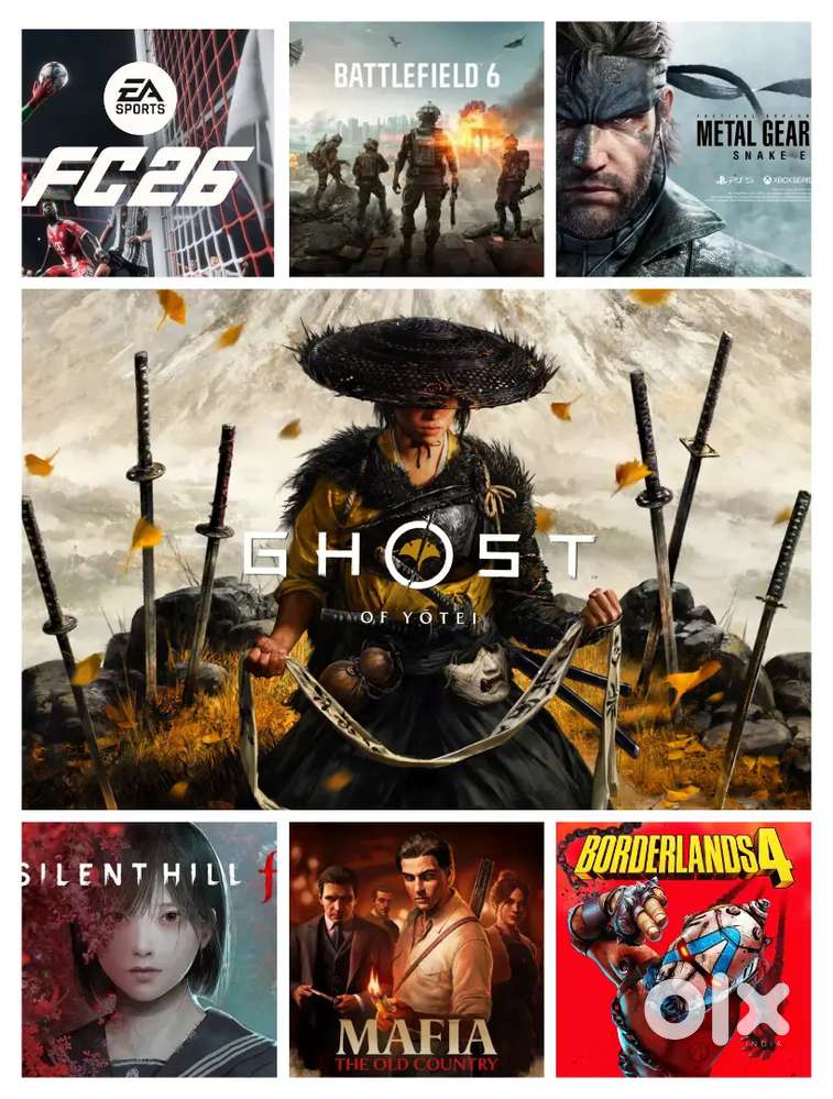 Playstation & NintendoSwitch Games FC 26,Ghost of Yotei,Black Myth,GTA