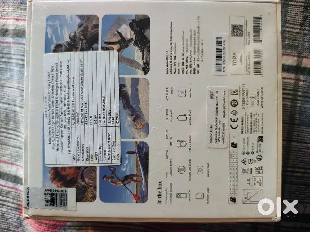 I want to sell Insta 360 x4 Action Camera New Pack