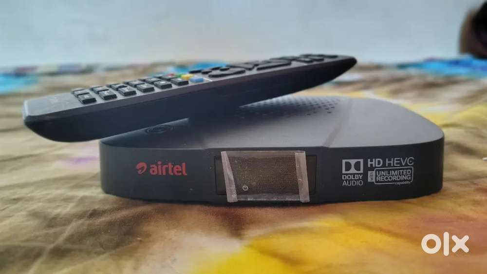 Airtel Set Top Box HD HEVC Dolby Audio with unlimited recording