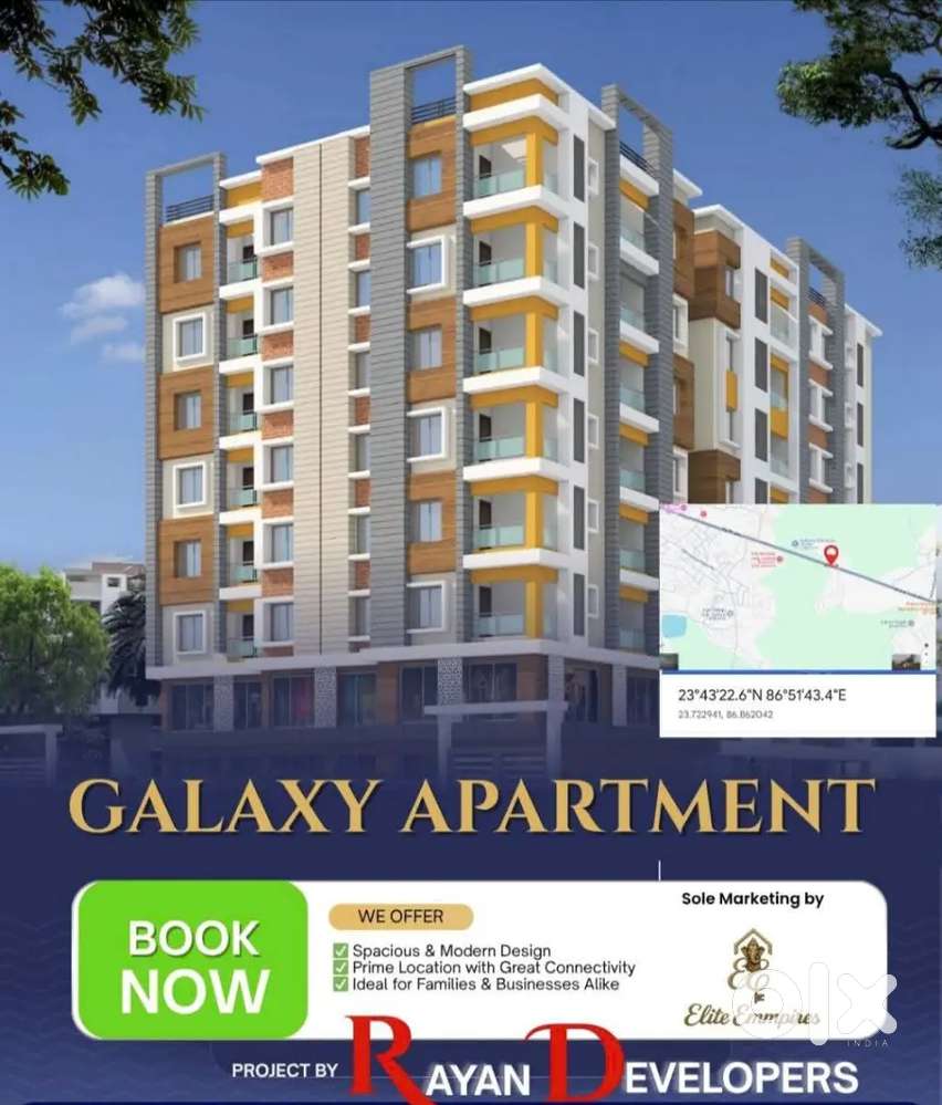 Galaxy Apartment 2bhk & 3bhk flat available.G.T.ROAD KULTI