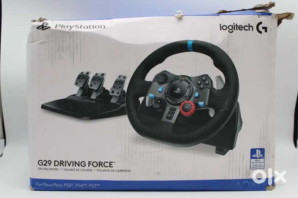 Logitech G29 Driving Force Racing Wheel and Floor Pedals for PS5, PS4,