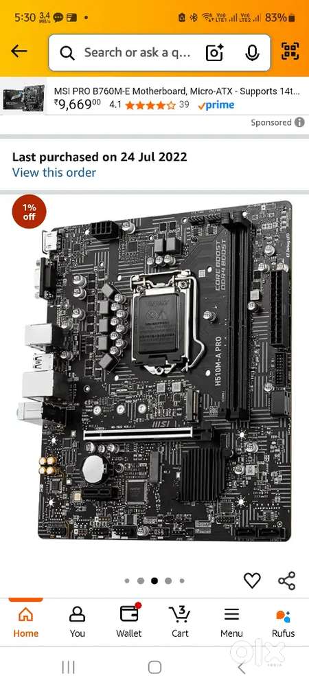 MSI H510M A PRO support intel 11th gen