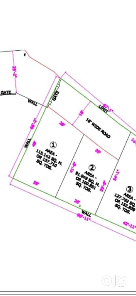 109 gaj and 137 gaj plot available in vaibhav vihar inderpur badripur