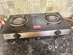 Prestige Special Magic Glass Gas Stove - 2 Burner, Black, Manual
