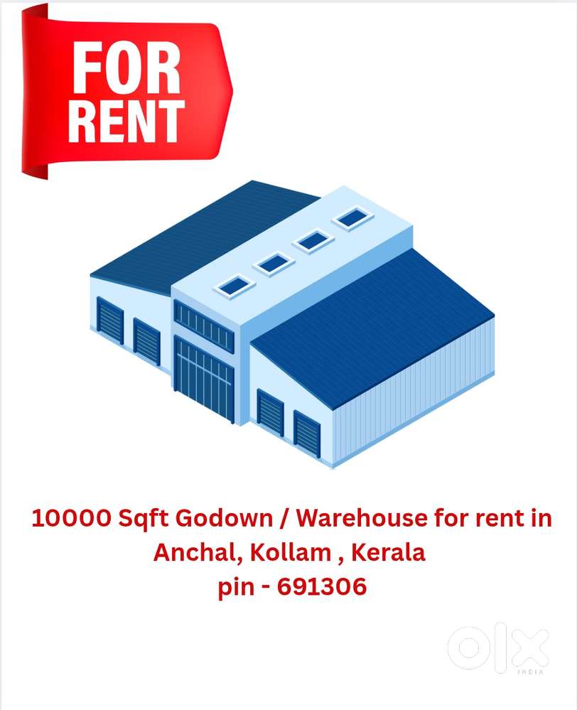 10000 SQFT BUILDING, SUITABLE FOR GODOWN/WAREHOUSE FOR RENT IN KOLLAM