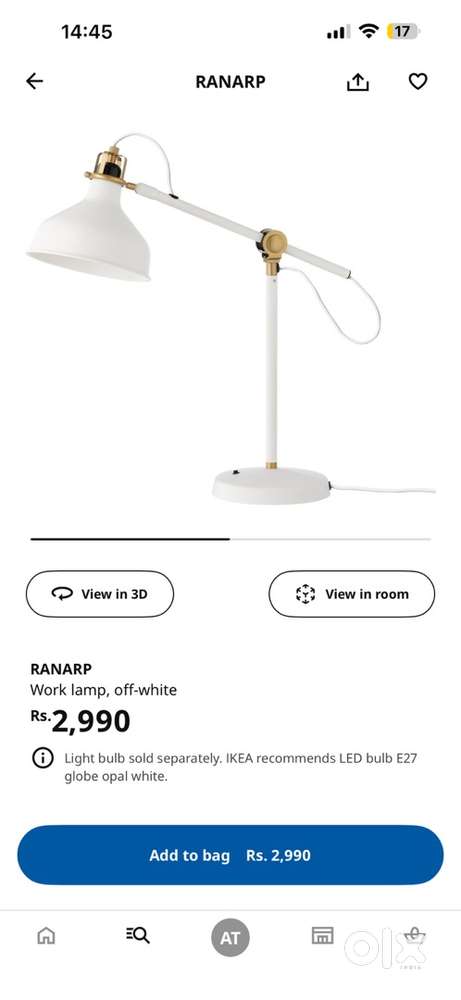 Ikea Ranarp Desk Lamp