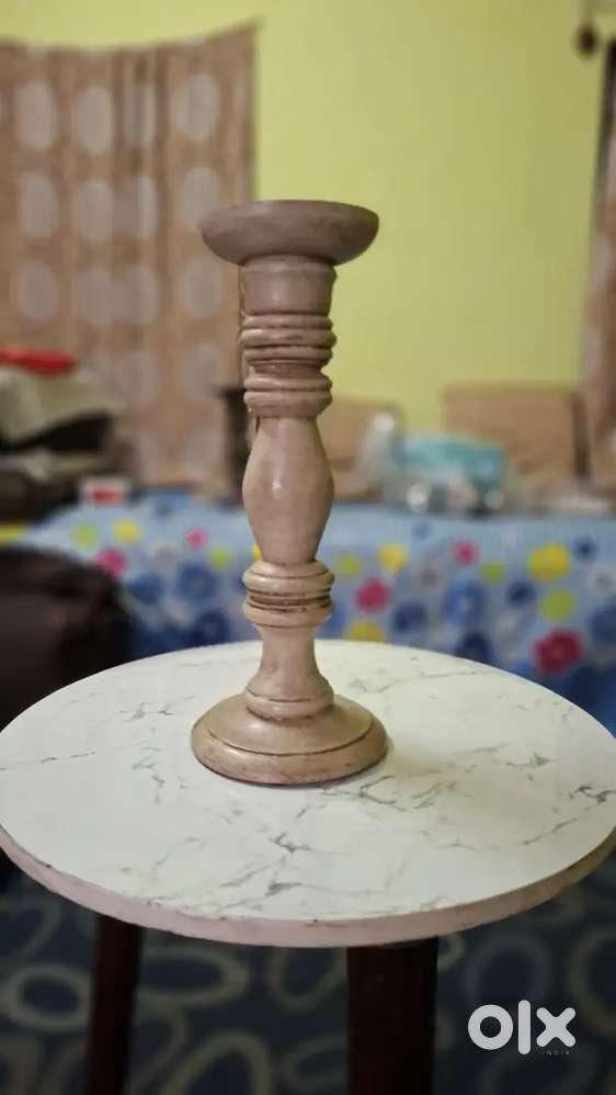 Wooden carving  camdle stand