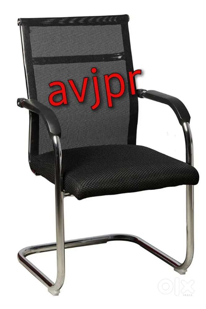 New mesh back library chair with ss frame base office chairs visitor