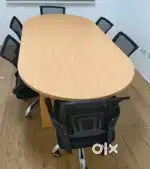6seater meeting table with chair