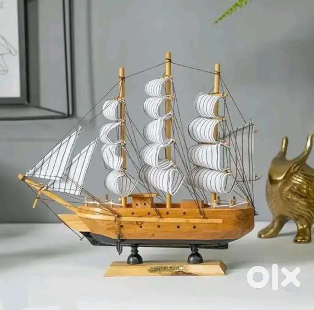 Premium rare Wooden decorative sailing boat best showpiece