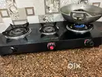 Triple Burner Gas Stove for PNG use