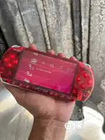Sony psp Game 3006 model brand new  Lemited edition clear case red