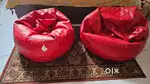 Orka XXL and 3XL bean bags filled
