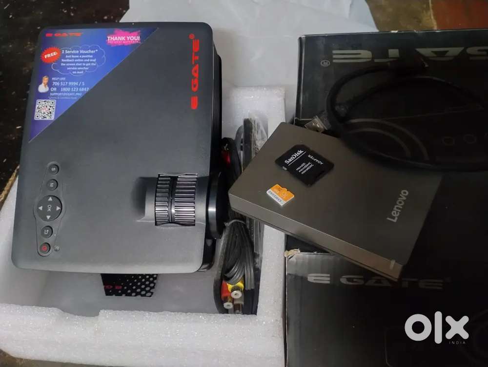 LED Projector&2TB Harddisk