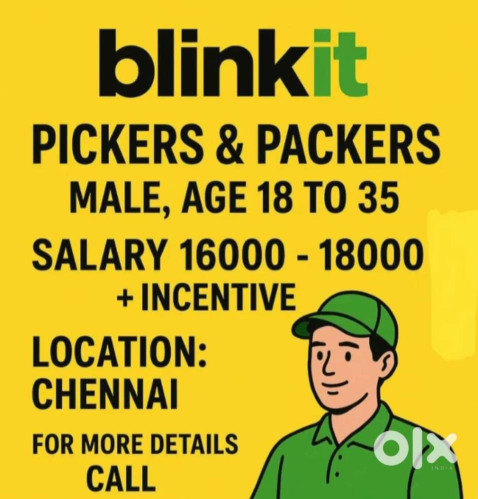 Zepto,blinkit picker  packer Female&male time 6amto3pm and 3pmto12am