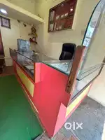 Shop counter for sale with 2 couch