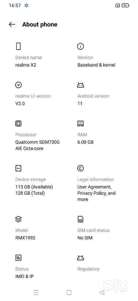 Realme X2/XT 6gb/128gb