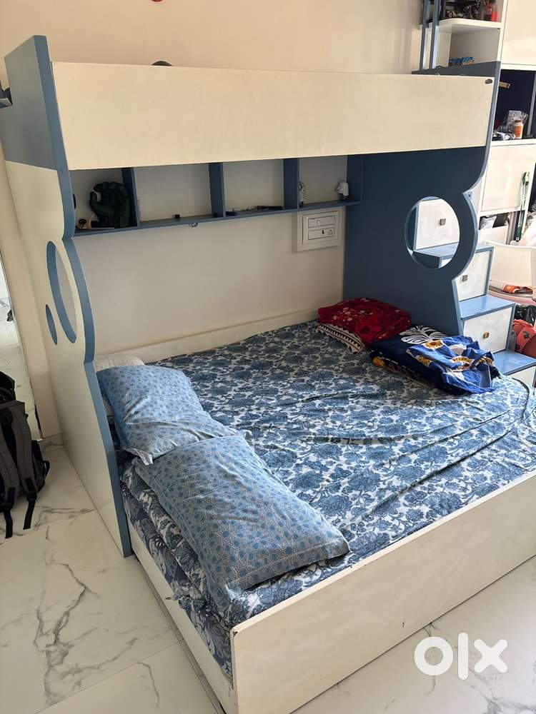 Bunk Bed (for kids) with Stairs and Storage