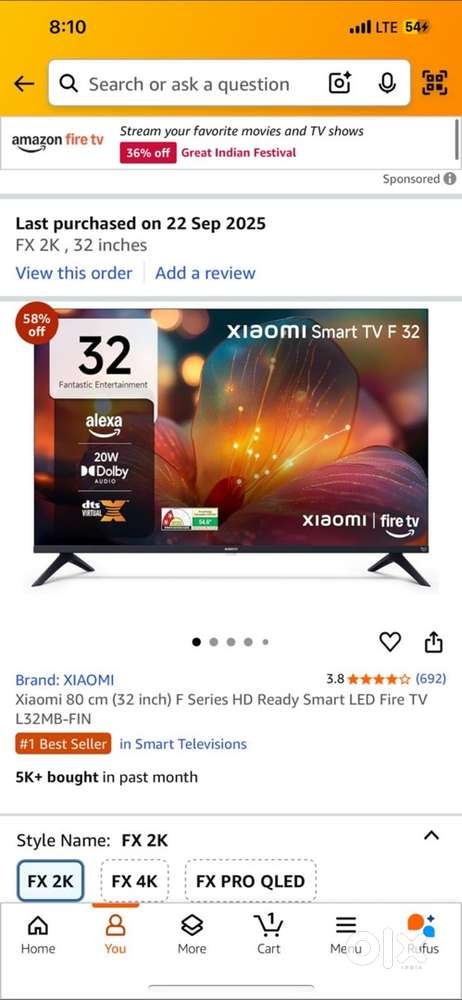 Mi led 32inch seald pack