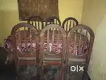 Wooden dining table 6 seater with best quality of wood and looks royal