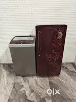 7854 LG 200 liters refrigerator Haier 7.5Kg Washing machine