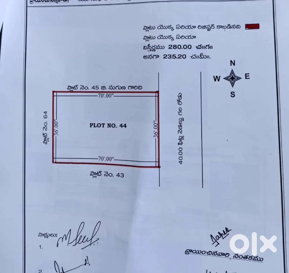 15 lakh par gunta near by Nature cure hospital