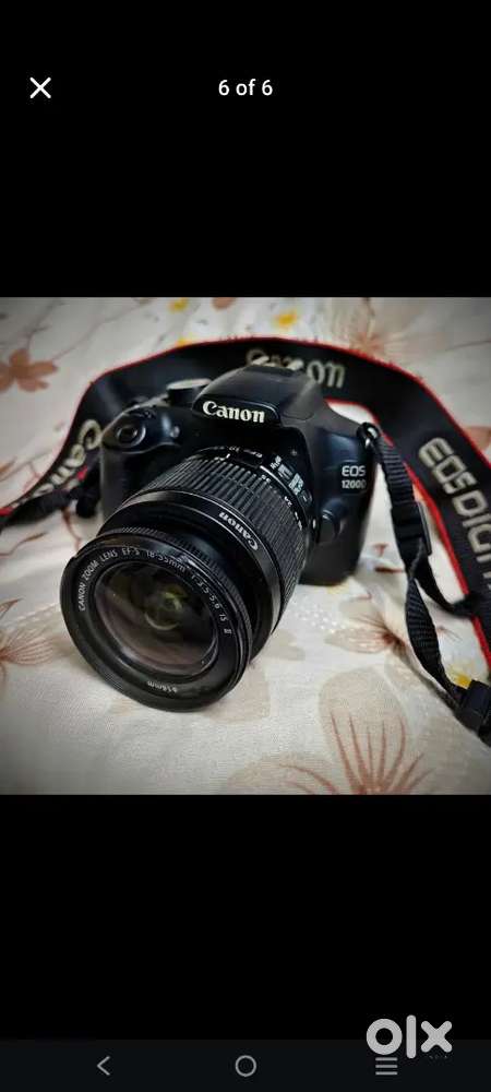 Canon 1200d is available in new condition with 18-55 mm