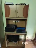 Computer table rack