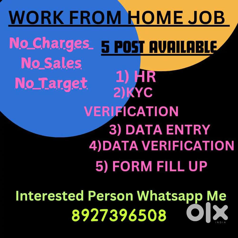 This is work from home.