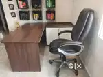 Royal oak computer table/chair , visitor chair