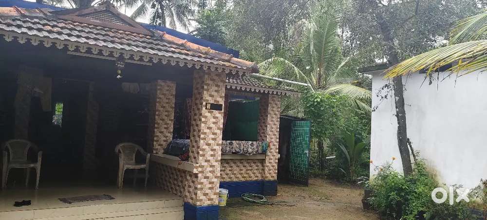 Land with house and shop for sale