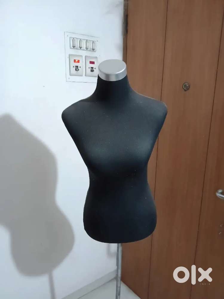 Black Female Mannequin with Rolling Stand - Good Condition