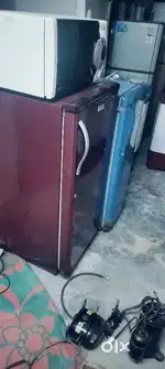 Brown colour single door fridge proper working condition good cooling