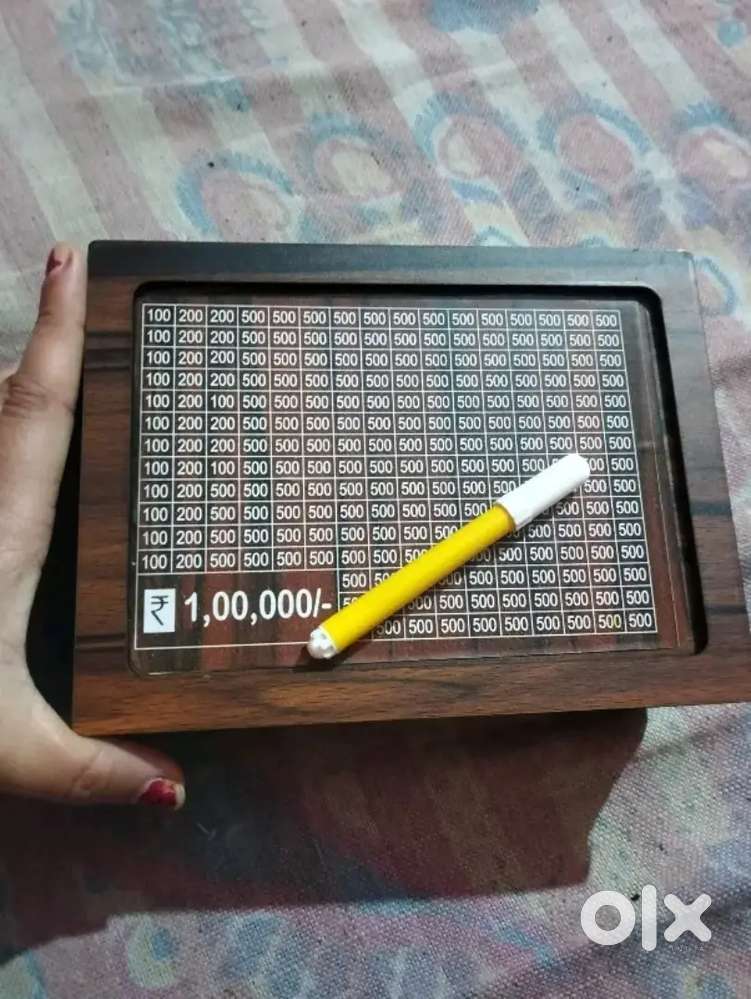 Wooden Money Saving Box  ₹1,20,000 Goal Tracker