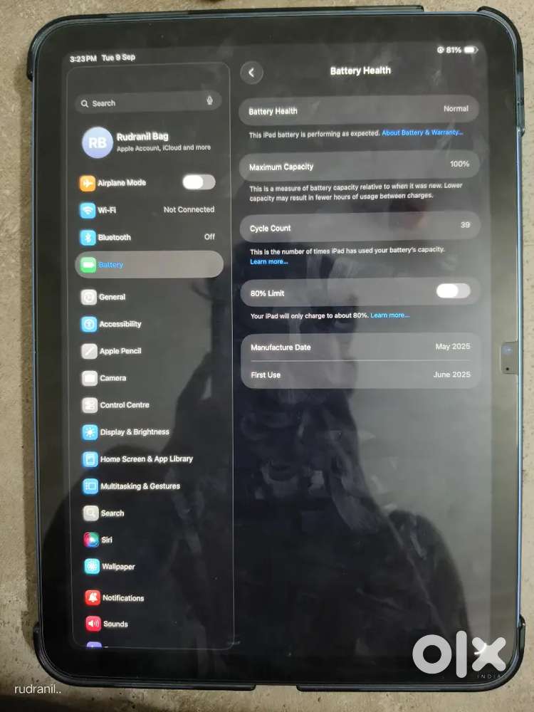 Apple iPad 11: A16 chip, 128GB, Wi-Fi 6 ( Brand new ) only 1 month use
