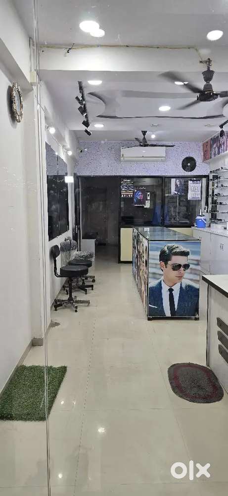 Eye care optical shop for rent with full furniture and glasses.