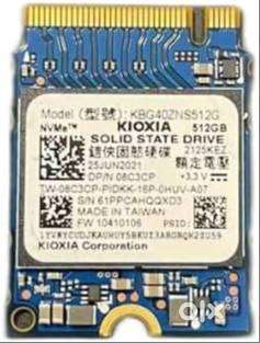 KIOXIA 512 GB NVMe and DDR4 8GB RAM for sale.