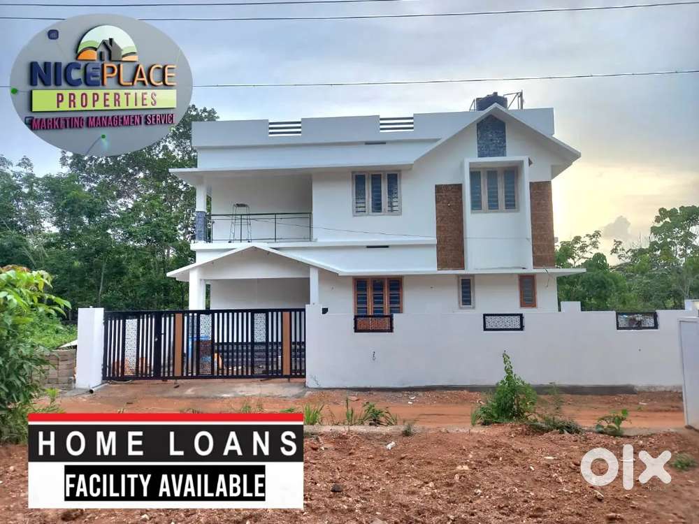 4.5 Cent's land 1536 sqft 3 bhk brand new house for sale ₹ 55 lakhs