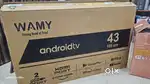 Wamy 43inch  2k 2160p support android bluetooth support new tv 2y warr