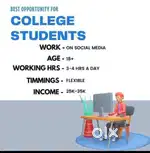 Age should be 18+ , Work from home opportunity
